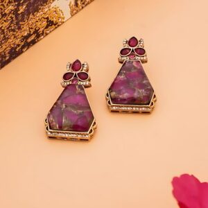 Real Doublet Polki Kundan Stud Earrings