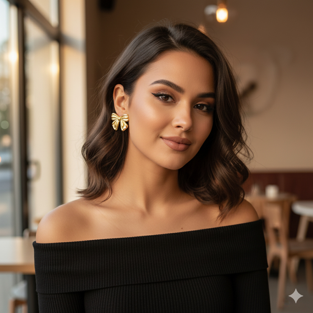 Sweetheart Bow Studs - Image 3