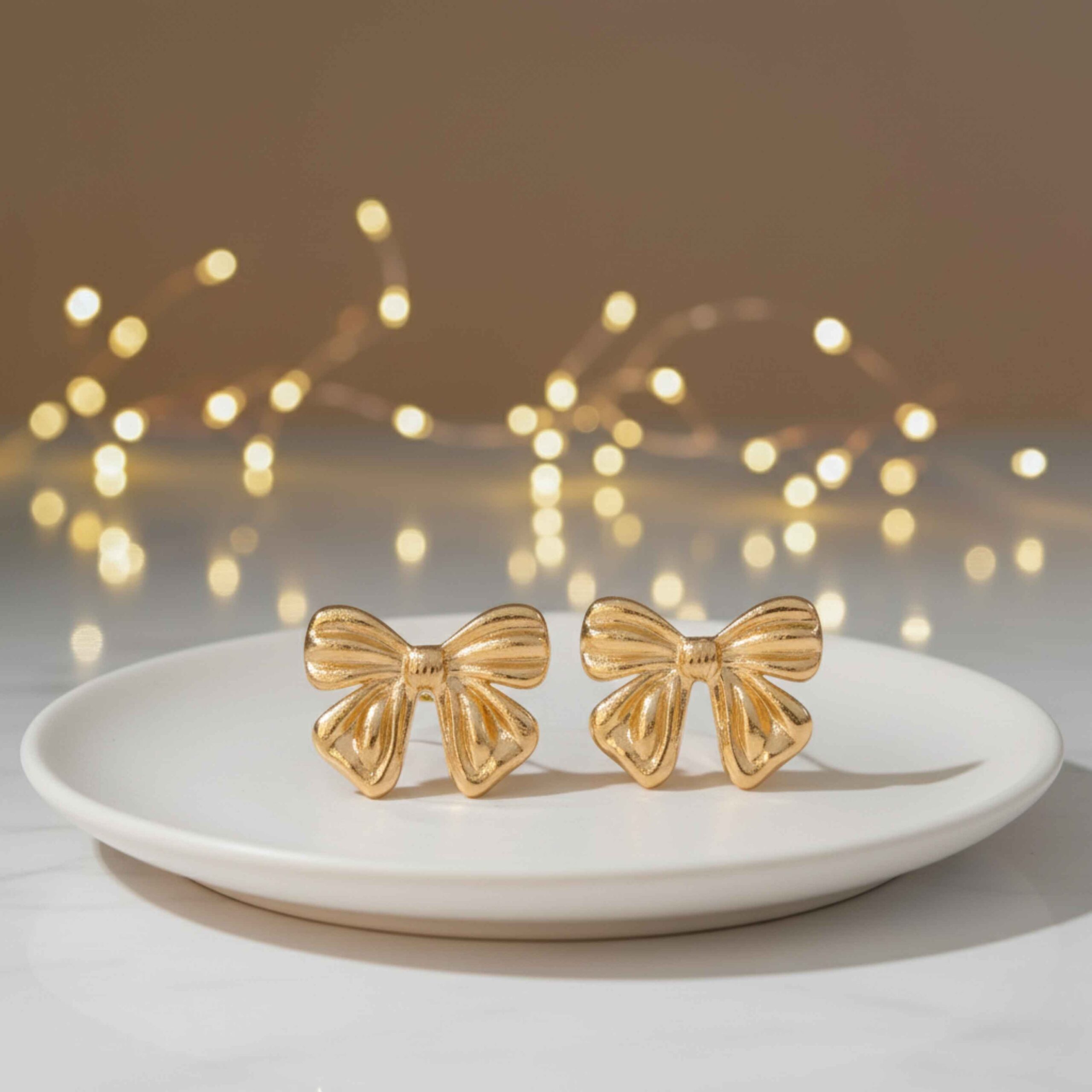 Sweetheart Bow Studs