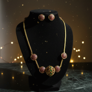 Gold-Tone Asymmetrical Pave Crystal & Stone Choker Set