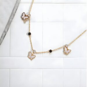 Butterfly and Bead Station Chain