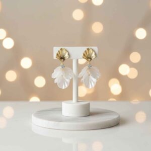 Oversized Hammered Dangle Earrings