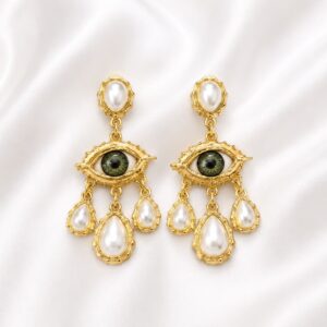 Fashion fusion evileye earring