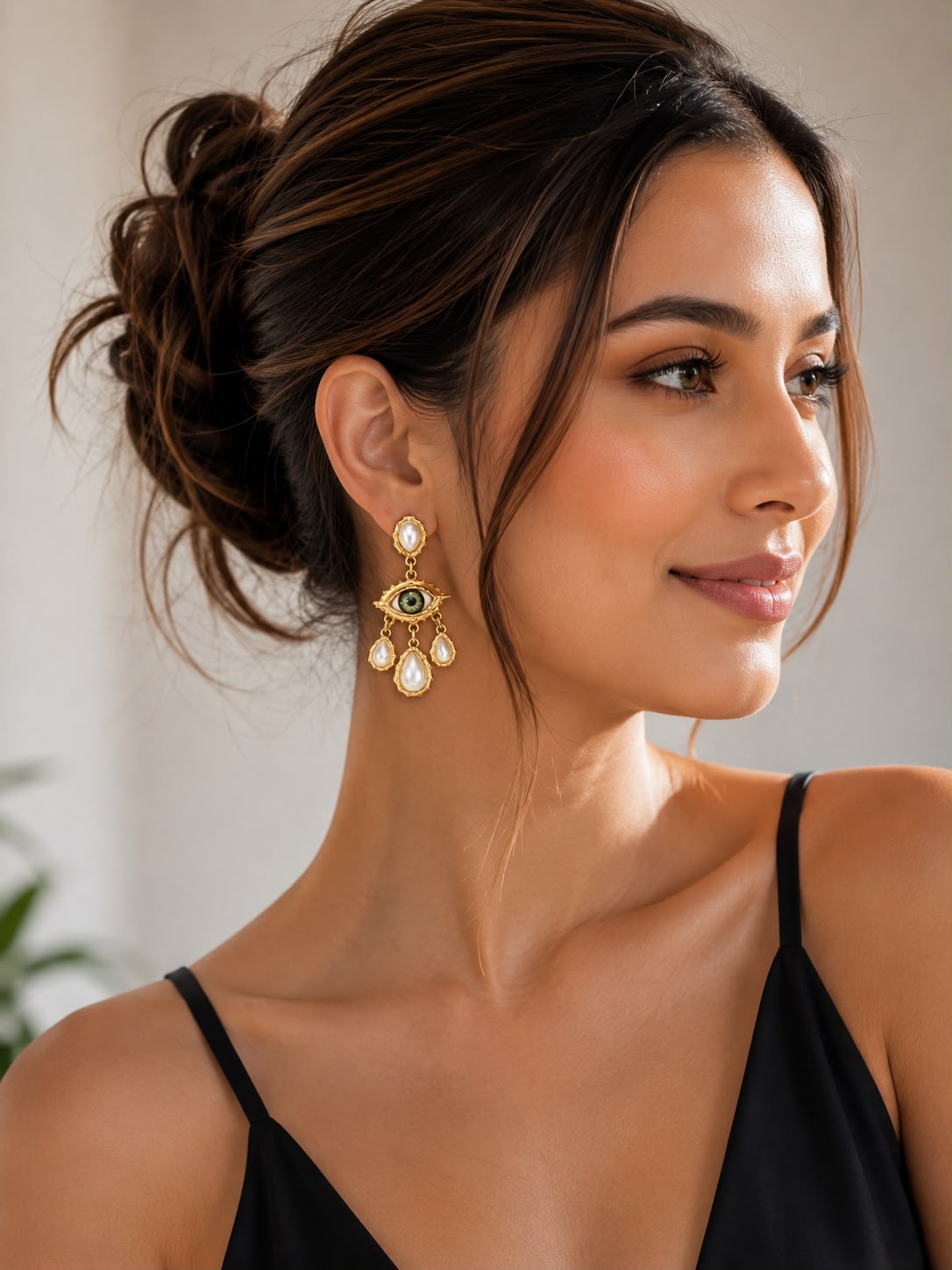 Fashion fusion evileye earring - Image 2