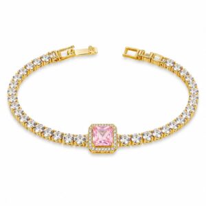 Stainless steel tennis bracelet