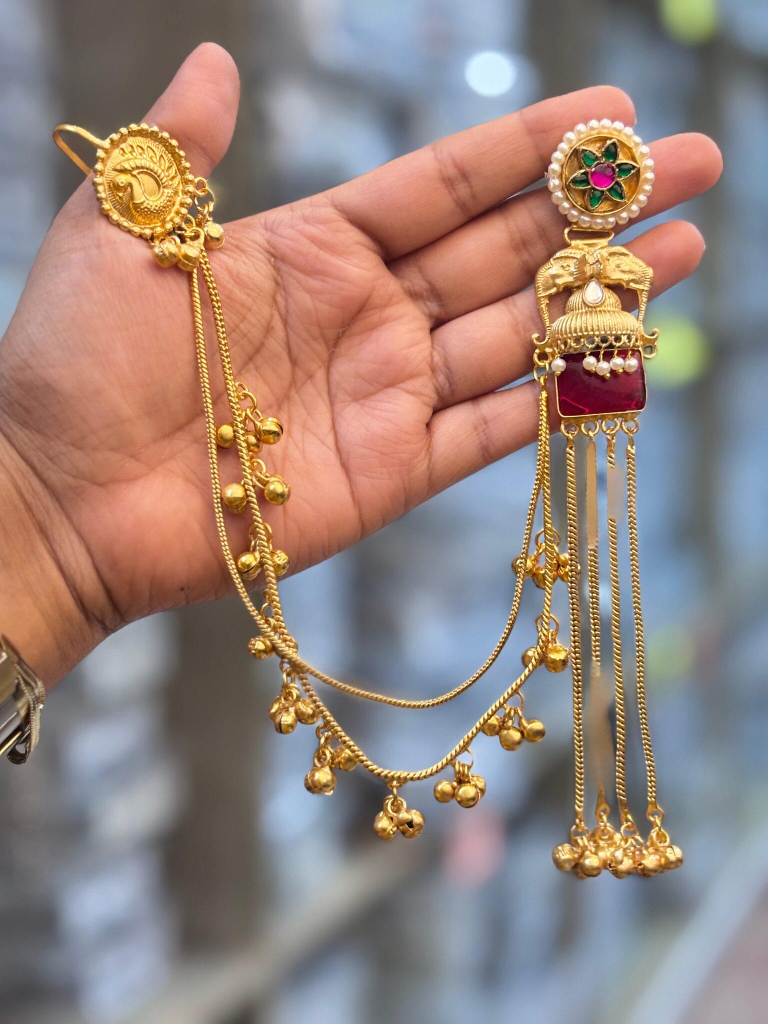 Exquisite Handcrafted Kashmiri Jhumka Earrings - Image 7