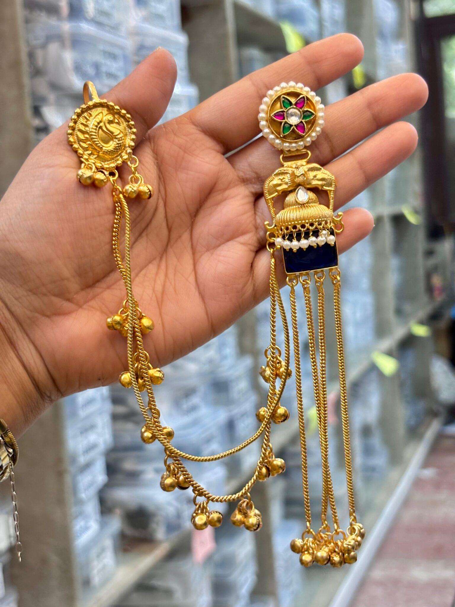 Exquisite Handcrafted Kashmiri Jhumka Earrings - Image 6