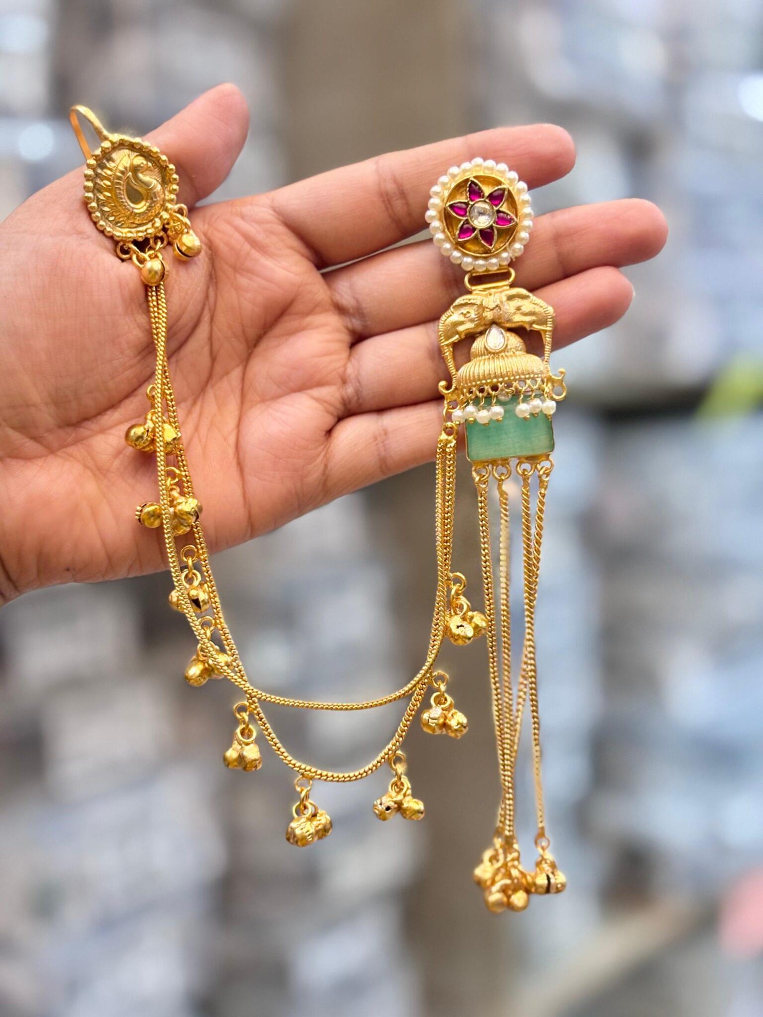 Exquisite Handcrafted Kashmiri Jhumka Earrings - Image 5