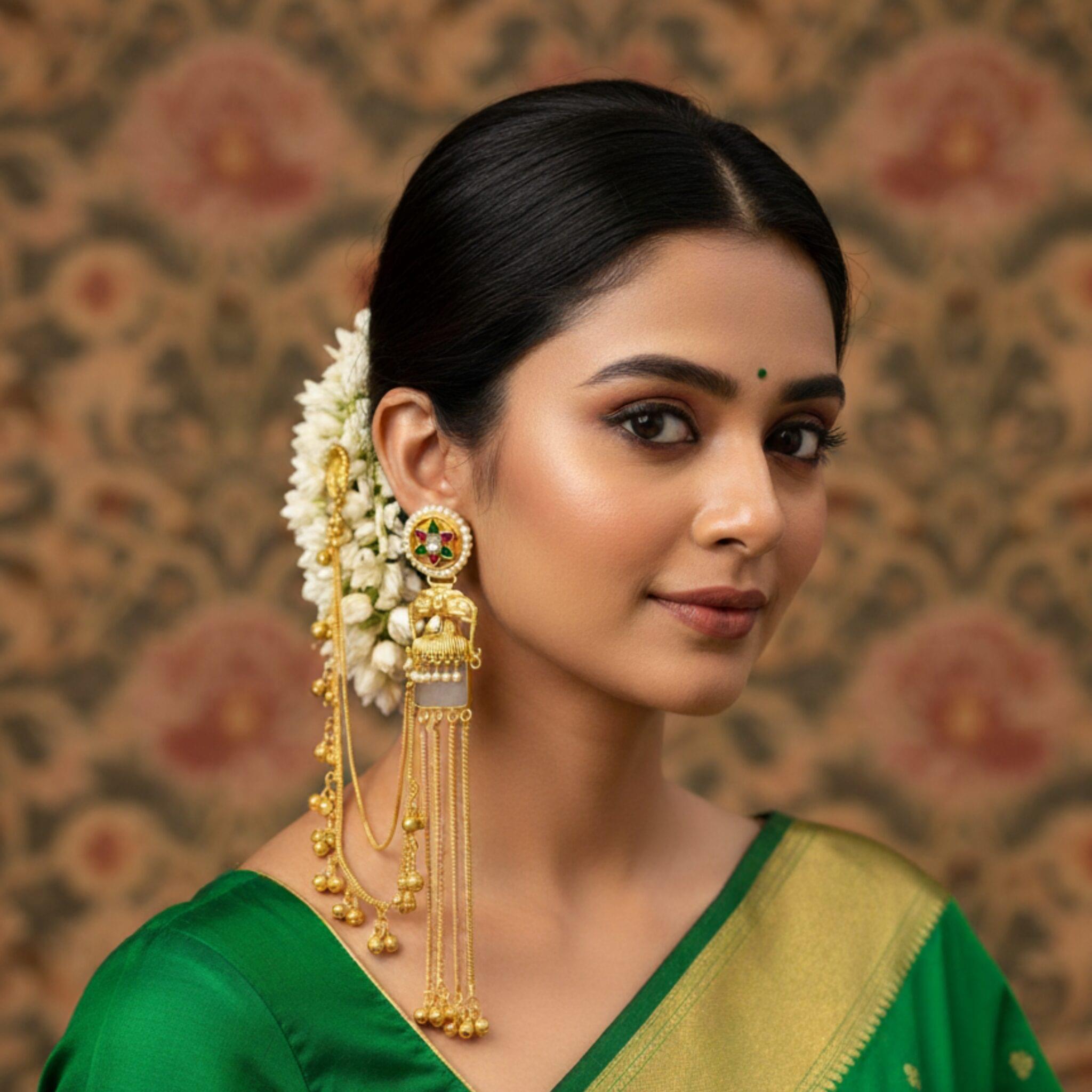 Exquisite Handcrafted Kashmiri Jhumka Earrings