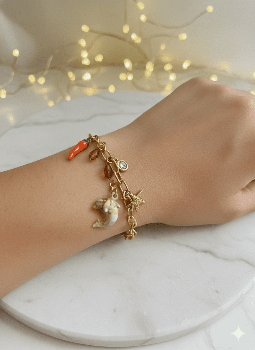 Tropical Seaside Charm Bracelet - Image 2
