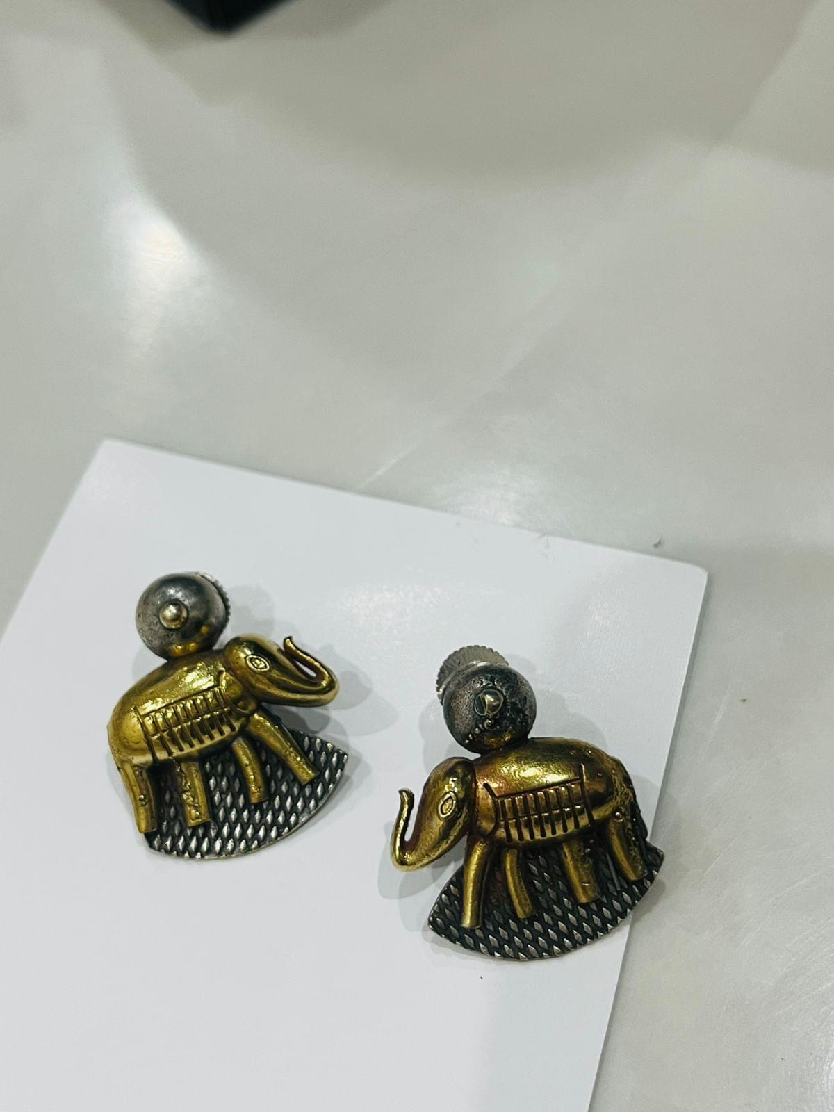 Tribal Tusker Dual-Tone Studs - Image 2