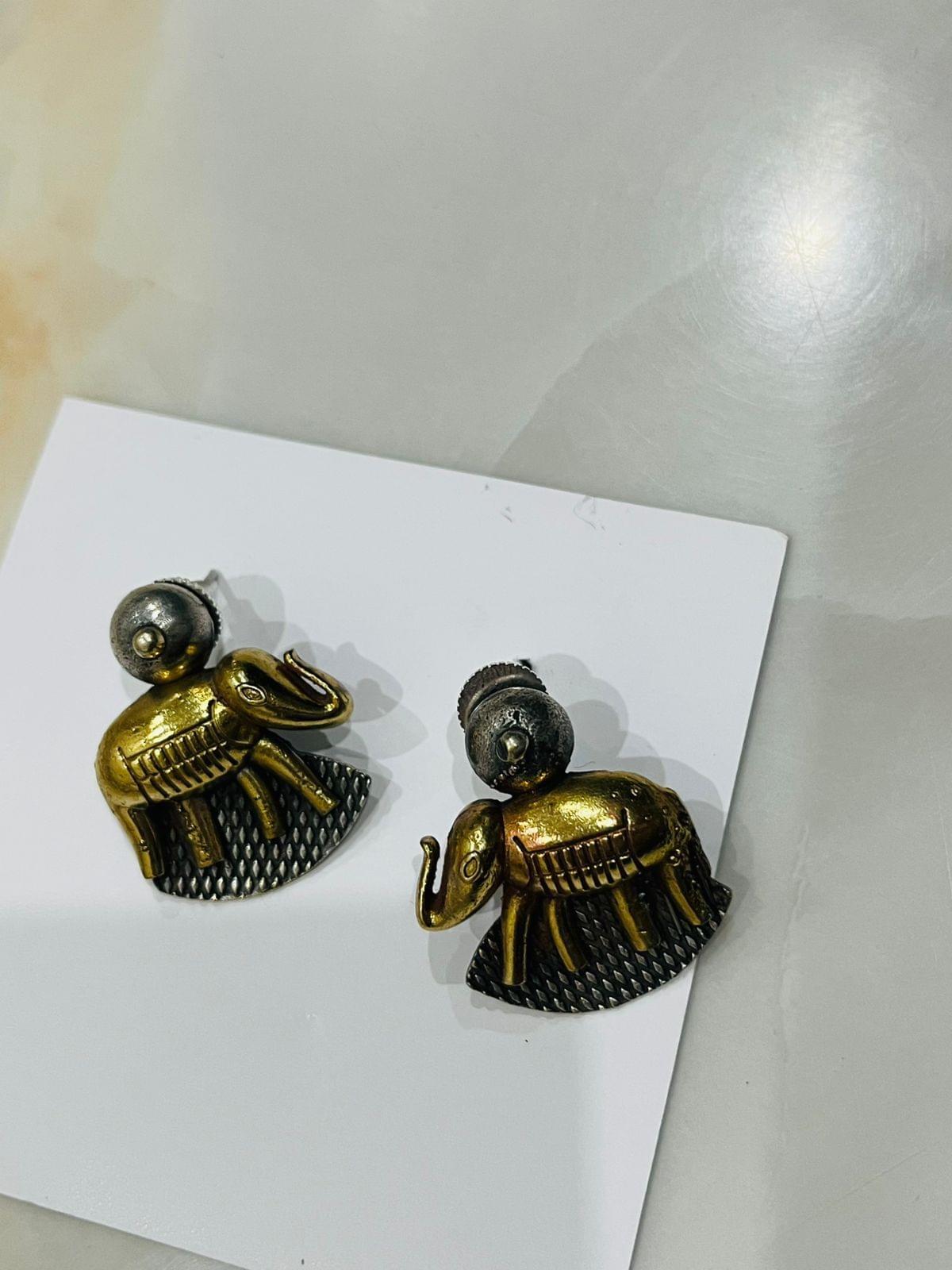 Tribal Tusker Dual-Tone Studs - Image 3