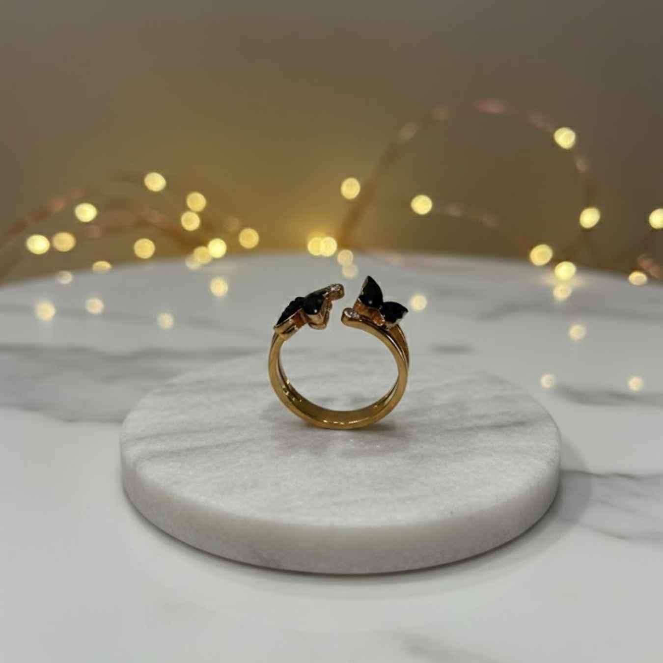 Midnight Butterfly Twin Ring - Image 2
